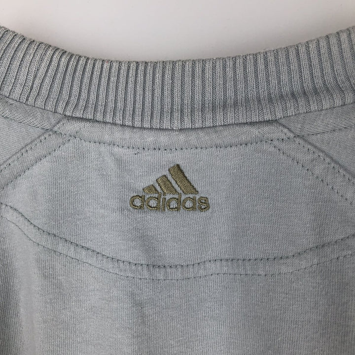 2000'S Adidas logo T-shirt, men's size M (approx.) cotton Blue type light blue Vintage Second Hand