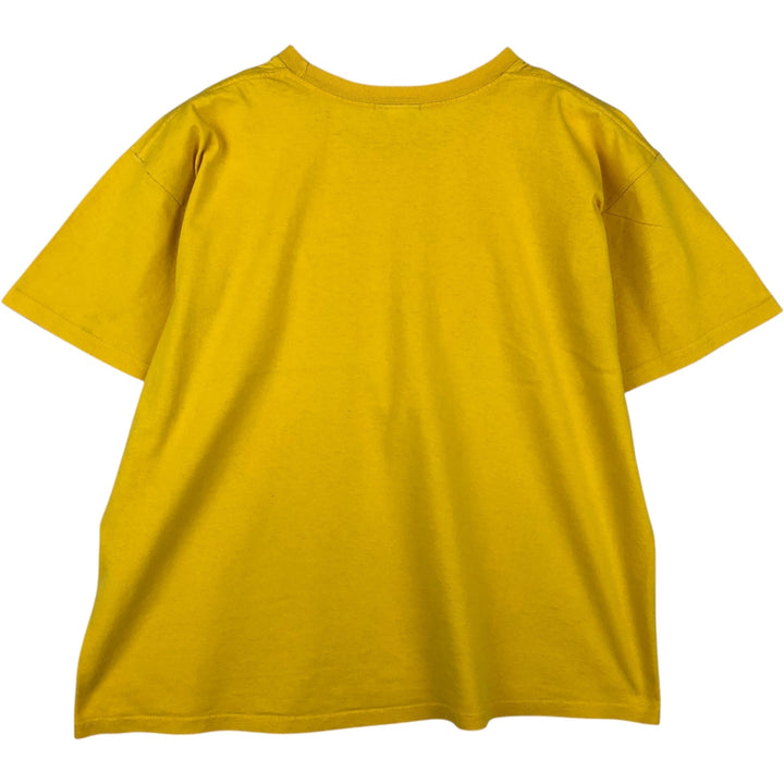 00'S Nike One Point Logo T-shirt Men's L size cotton yellow type Vintage Second Hand