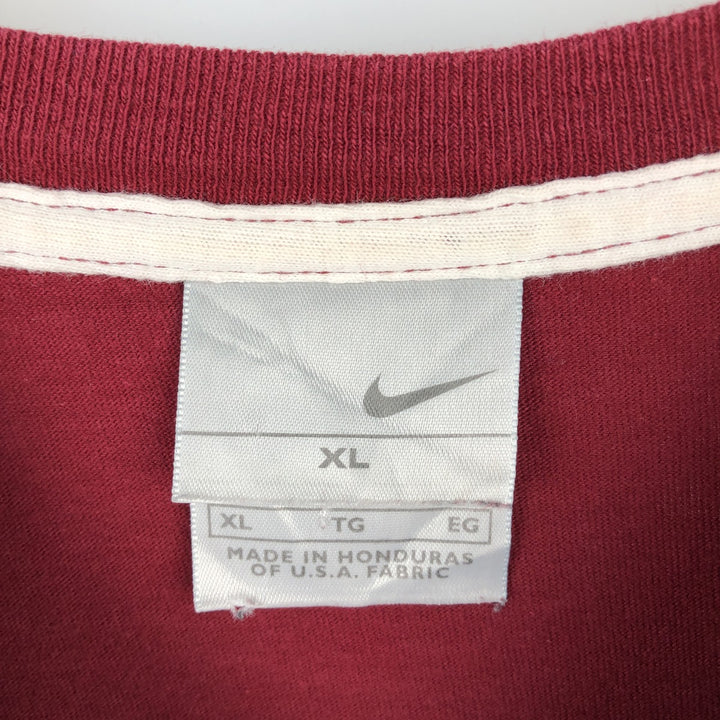 00'S Nike One Point Logo T-shirt Men's XL cotton red type Vintage Second Hand