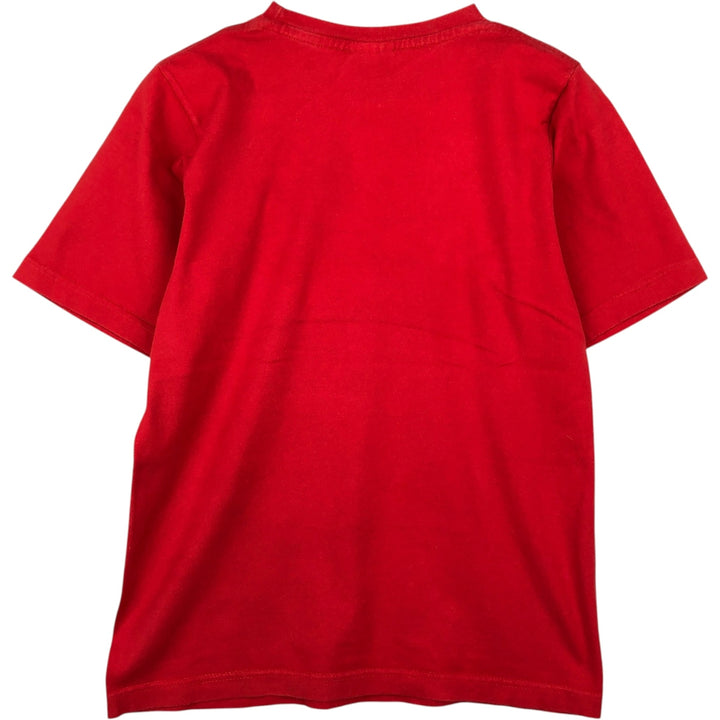 2000'S Nike logo print T-shirt, men's size S (approx.) cotton red type Vintage Second Hand