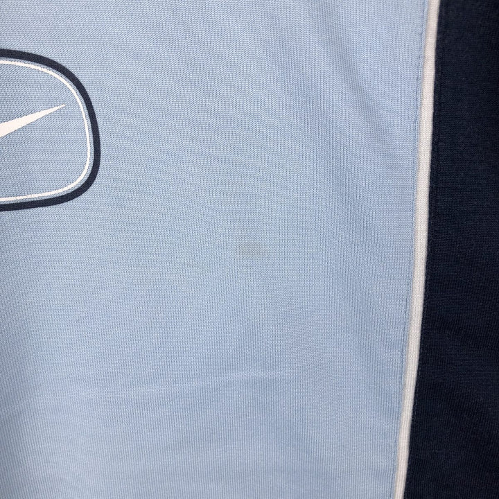 2000'S Nike Two-Tone Logo Print T-Shirt, Men's Size L (approx.) cotton Blue type light blue Vintage Second Hand