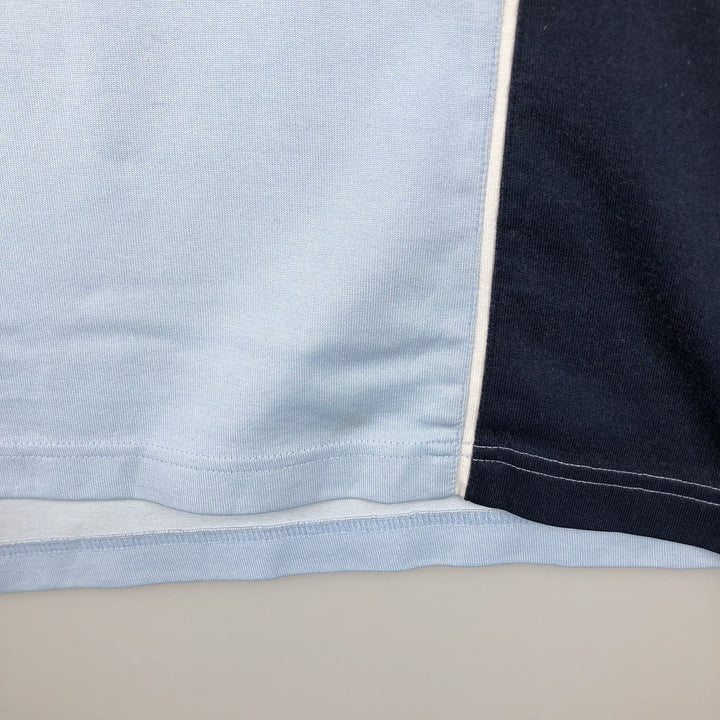 2000'S Nike Two-Tone Logo Print T-Shirt, Men's Size L (approx.) cotton Blue type light blue Vintage Second Hand