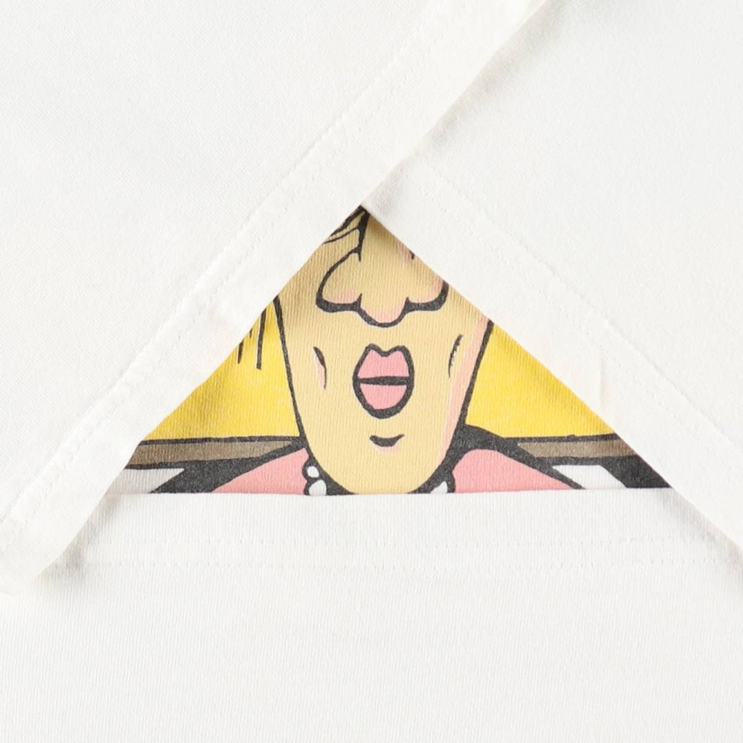 90s-00'S Lee Print T-Shirt, Men's XL (approx.) cotton white type Vintage Second Hand