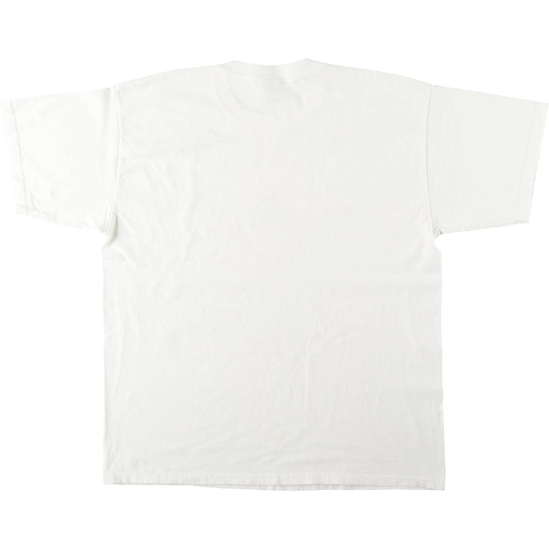 Gildan Printed T-shirt, Men's XL size cotton white type Vintage Second Hand
