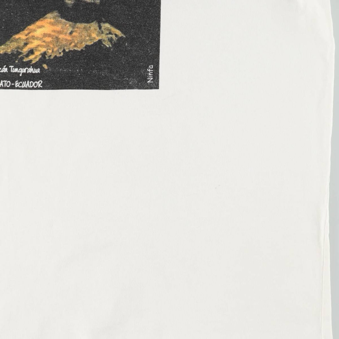 90'S NOMADA Print T-Shirt, Men's Size M (Equivalent), Vintage cotton pale white type Vintage Second Hand