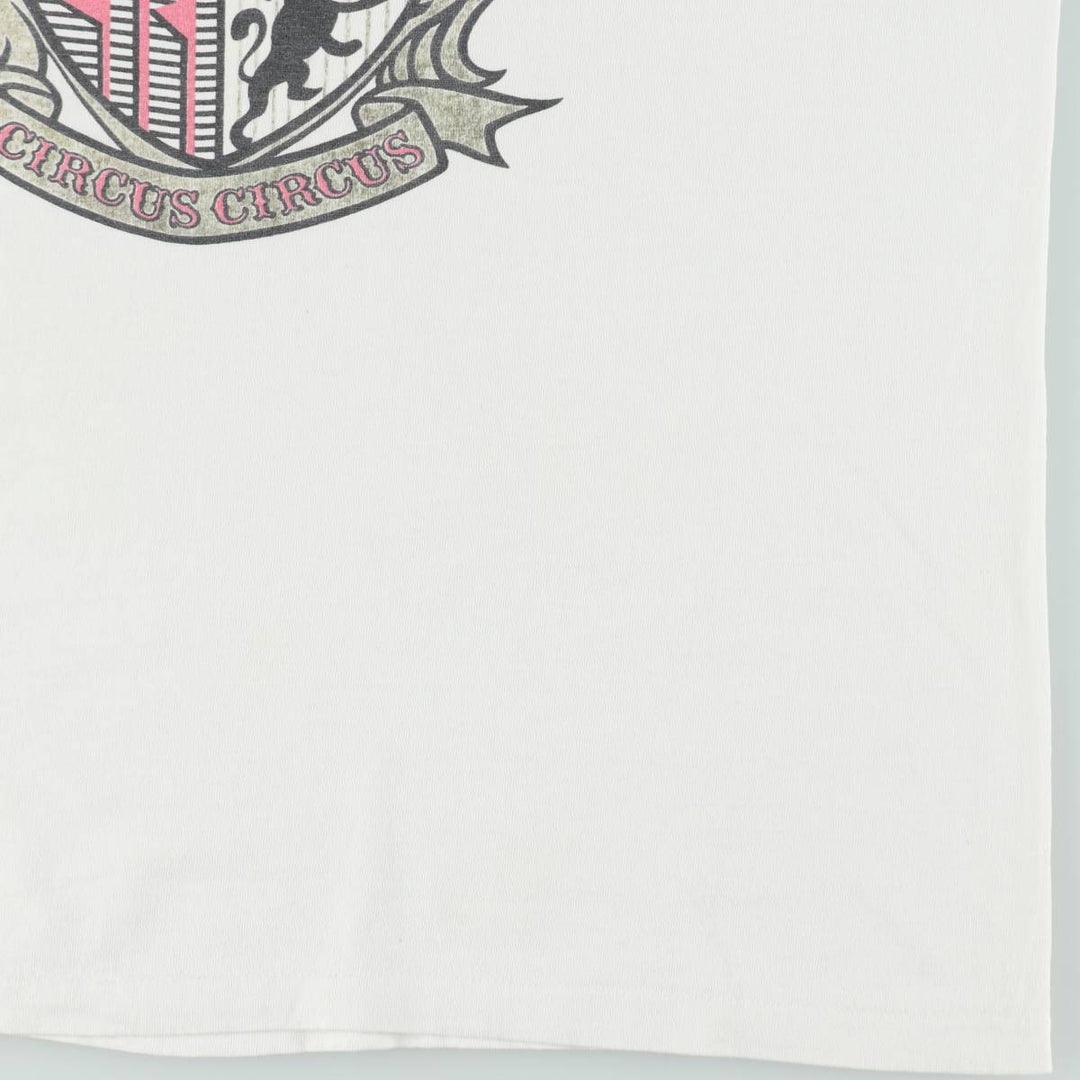 Vintage 90'S Circus Circus Hotel and Casino advertising T-shirt, men's size L (approx.). unclear white type Vintage Second Hand