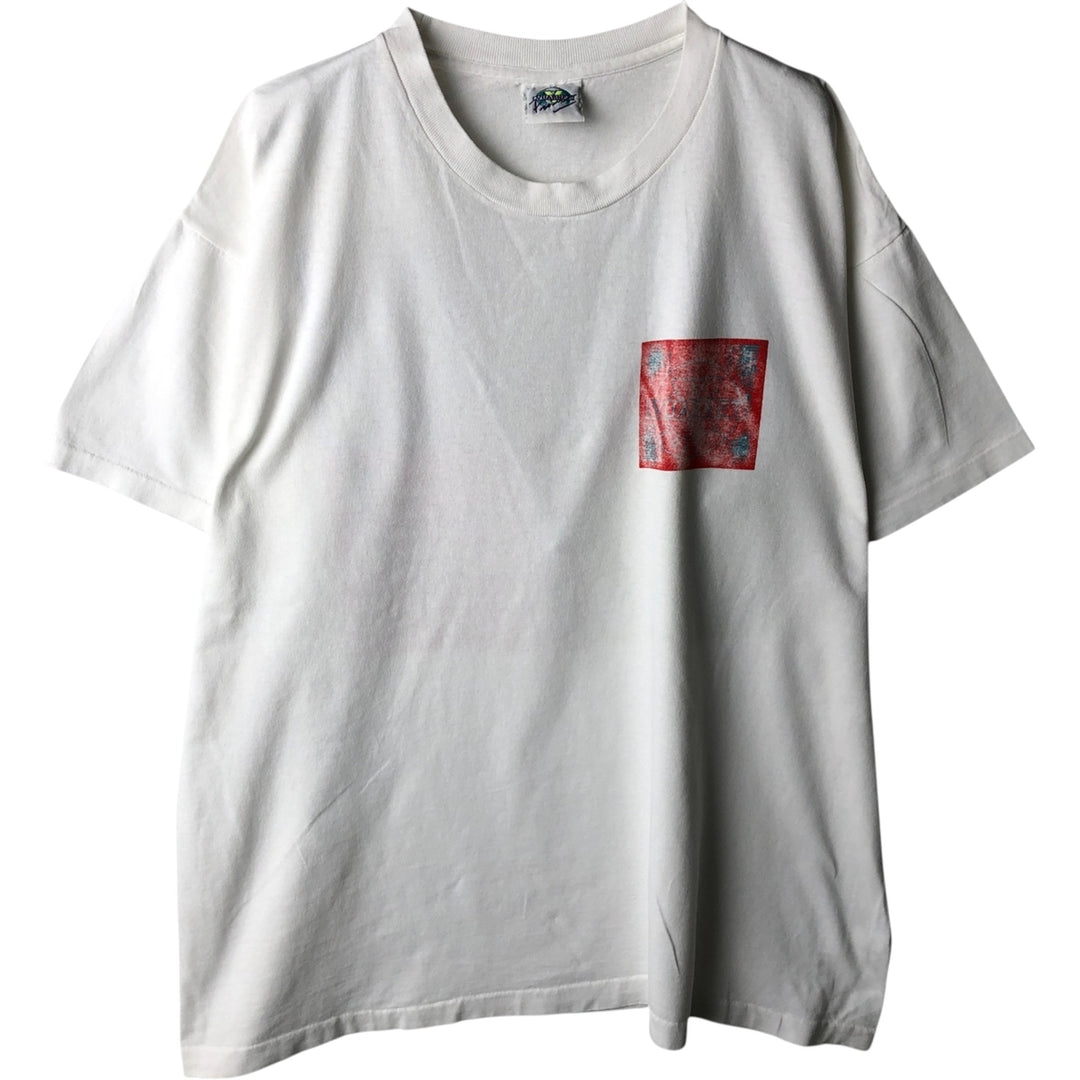 90'S VUARNET advertising t-shirt, made in USA, men's size XXL equivalent, vintage. cotton white type Vintage Second Hand