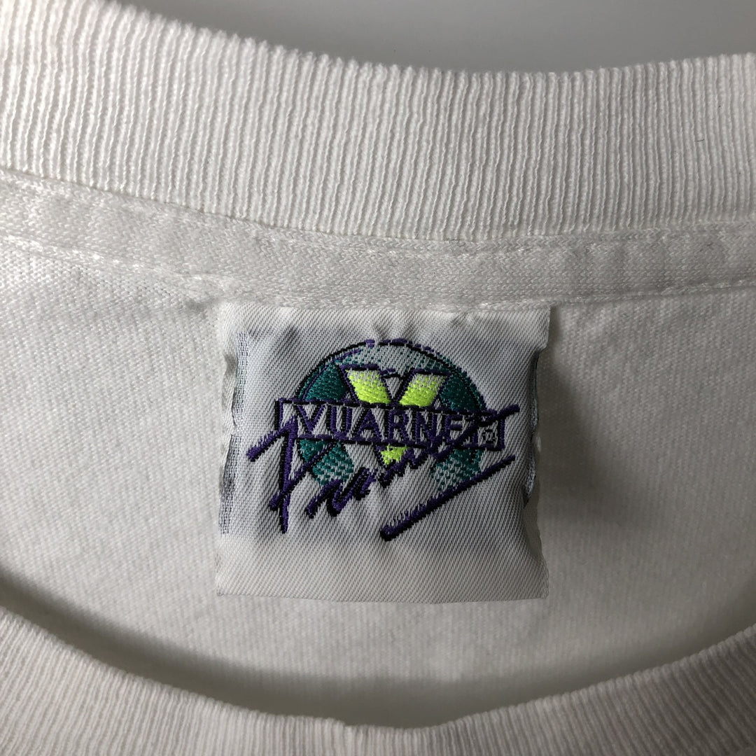 90'S VUARNET advertising t-shirt, made in USA, men's size XXL equivalent, vintage. cotton white type Vintage Second Hand