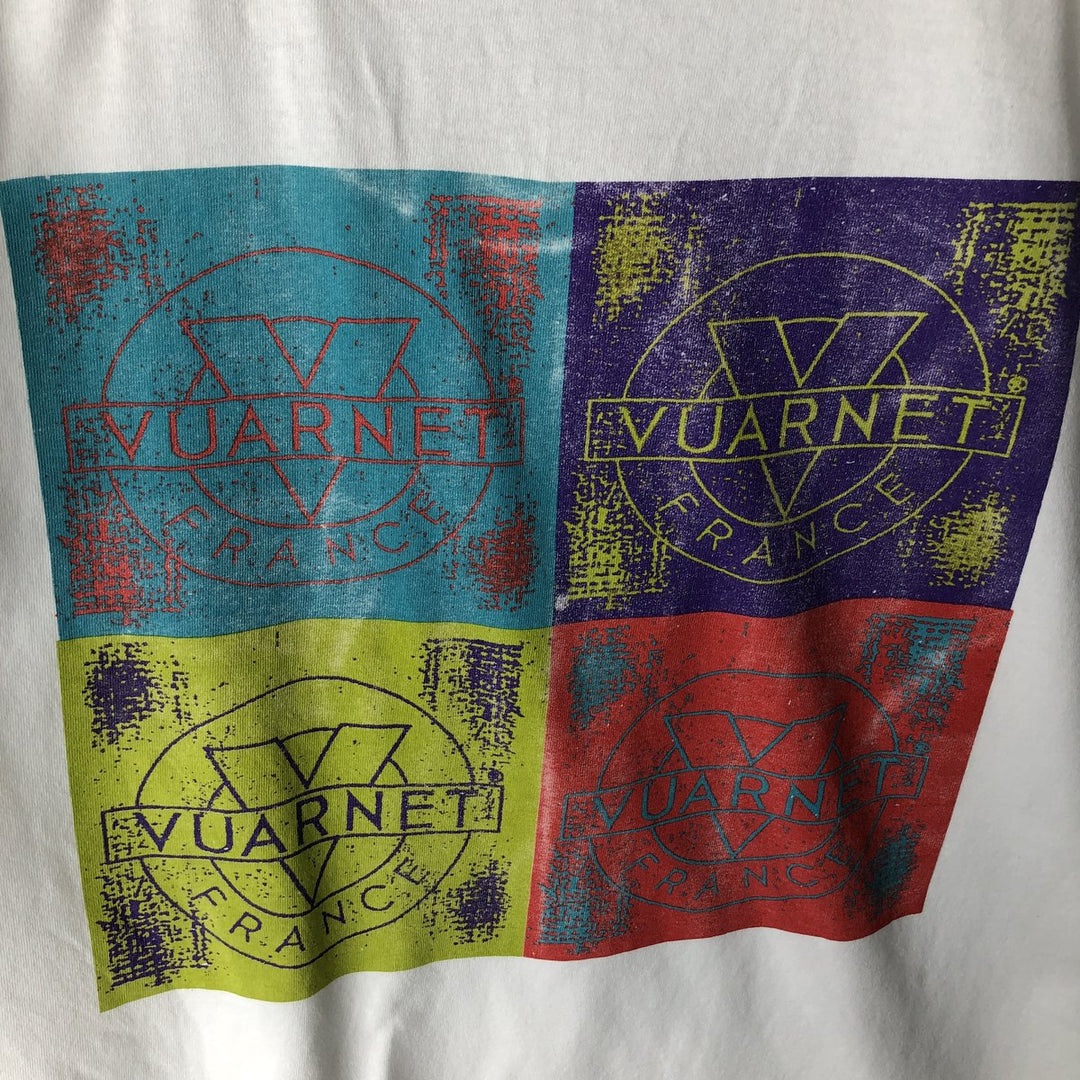 90'S VUARNET advertising t-shirt, made in USA, men's size XXL equivalent, vintage. cotton white type Vintage Second Hand