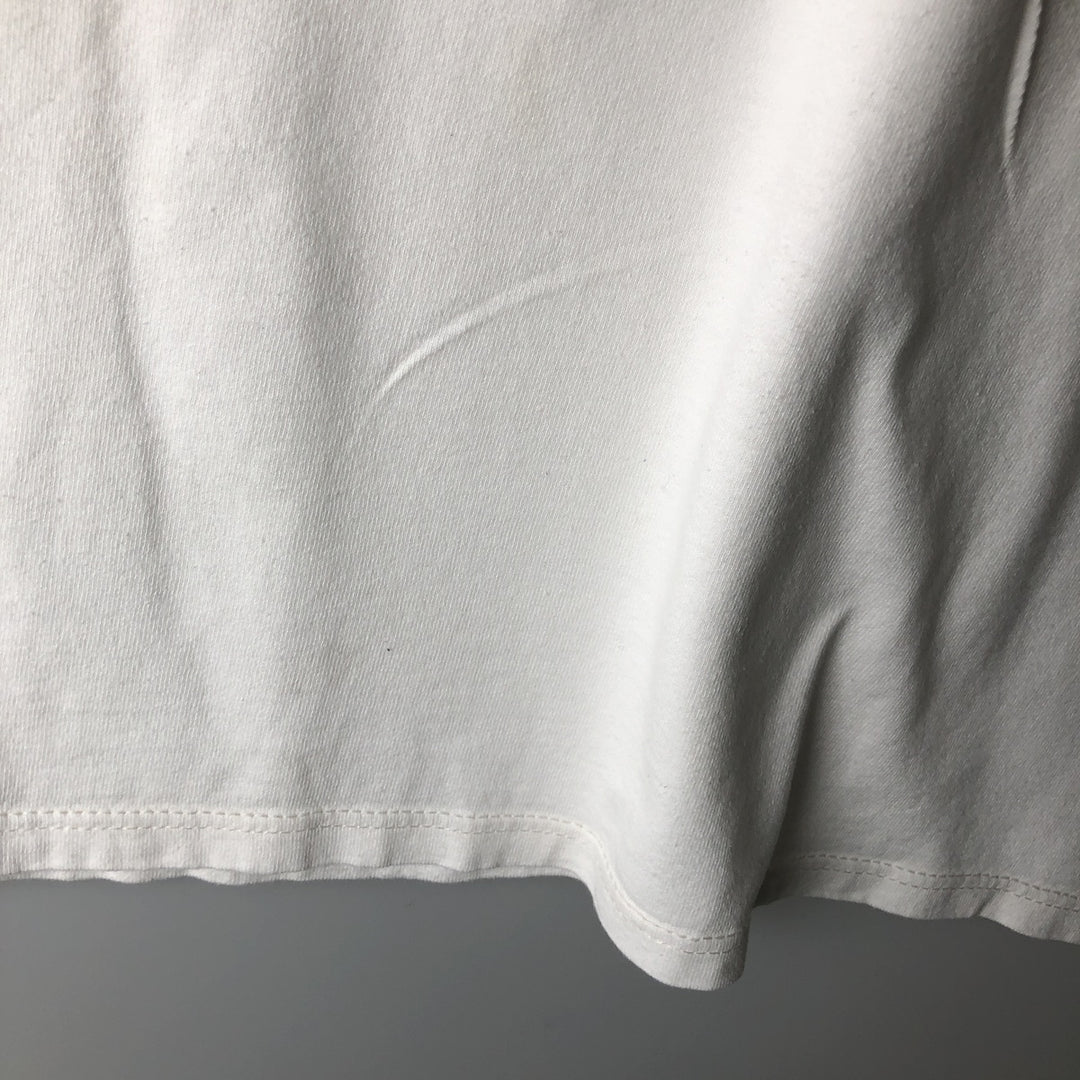 90'S HLMILLER Jesus Christ Back Print Message T-Shirt, Made in USA, Men's XL equivalent, Vintage cotton white type Vintage Second Hand