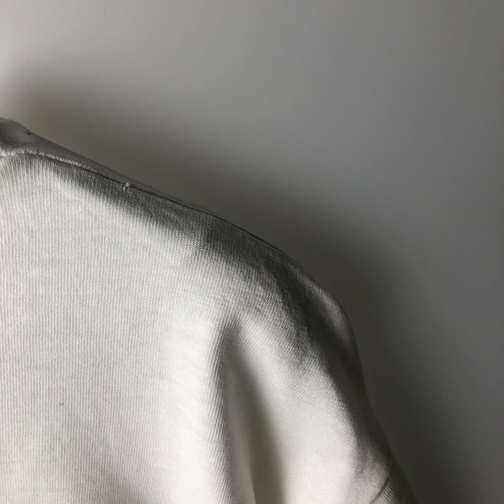 Printed T-shirt, Men's XL equivalent, Vintage unclear white type Vintage Second Hand