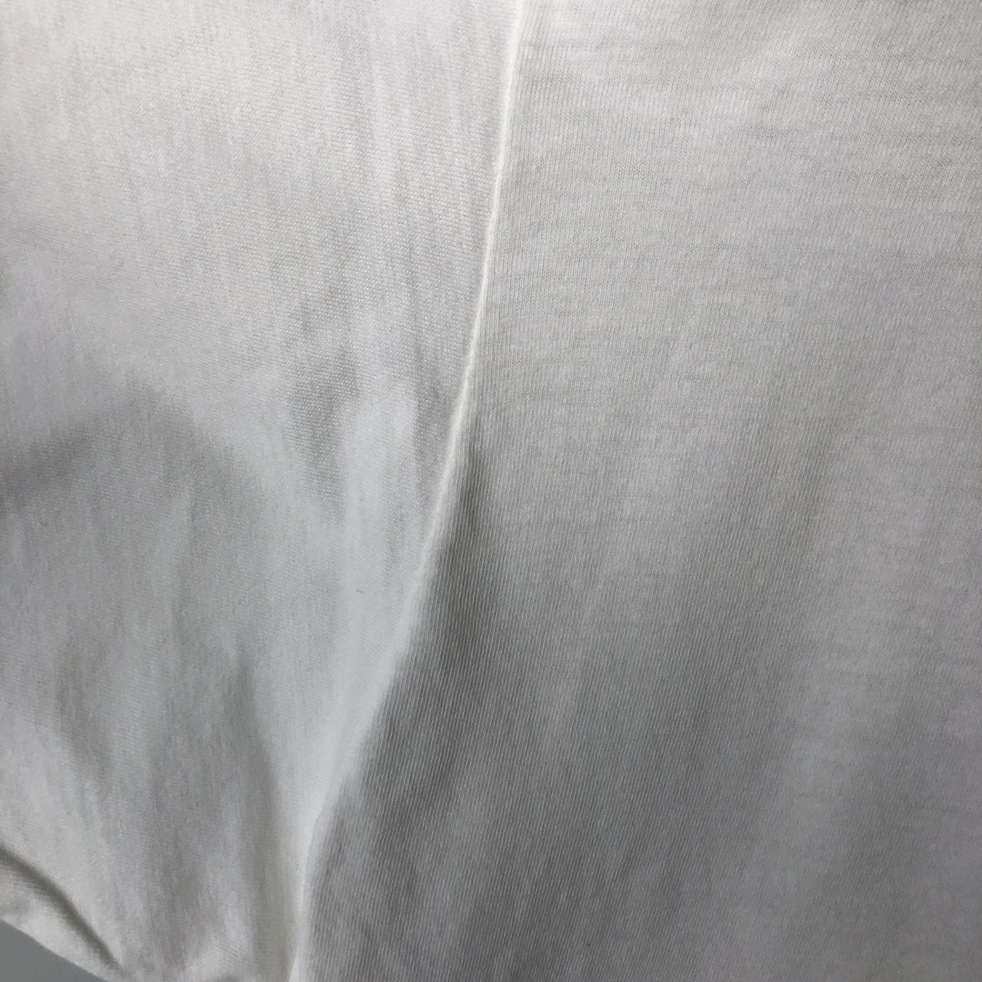 Printed T-shirt, Men's XL equivalent, Vintage unclear white type Vintage Second Hand