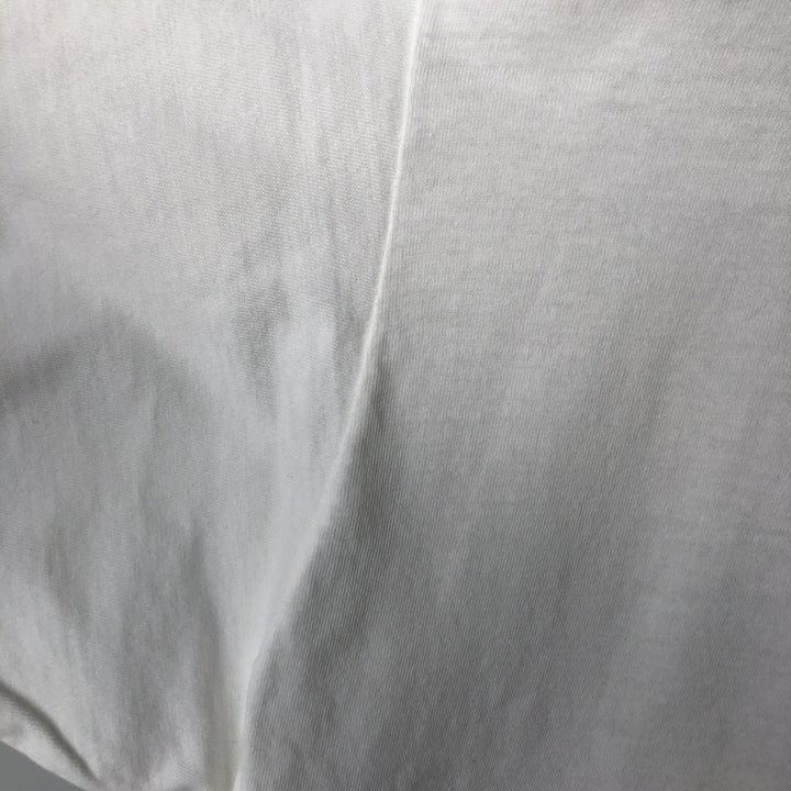 Printed T-shirt, Men's XL equivalent, Vintage unclear white type Vintage Second Hand