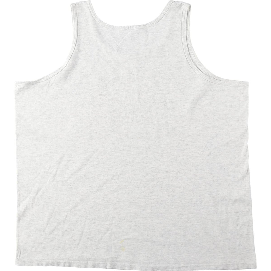 Cat Pattern Tank Top, Men's XL (approx.), Vintage unclear gray type Vintage Second Hand