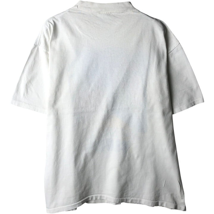 90'S UNIVERSITEES Print T-Shirt, Made in USA, Men's XL equivalent, Vintage cotton white type Vintage Second Hand