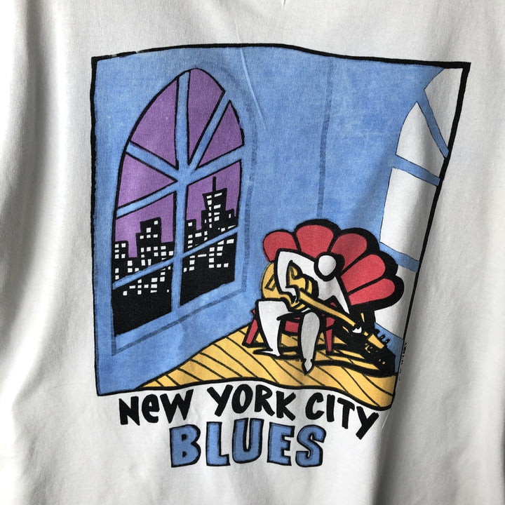 90'S UNIVERSITEES Print T-Shirt, Made in USA, Men's XL equivalent, Vintage cotton white type Vintage Second Hand