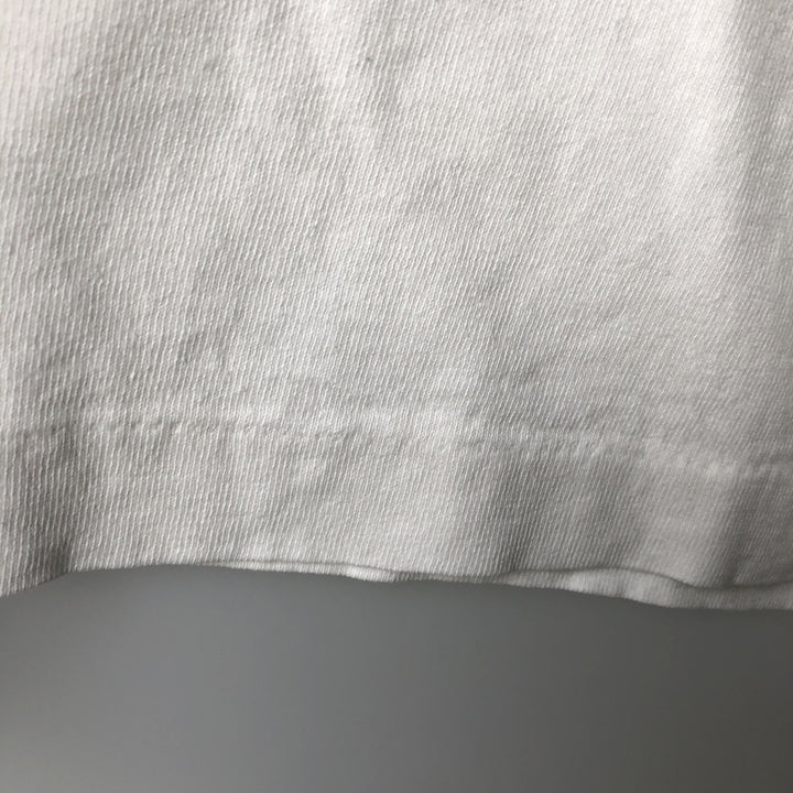 90'S Fruit of the Loom printed T-shirt, made in the USA, men's XL size, vintage cotton white type Vintage Second Hand