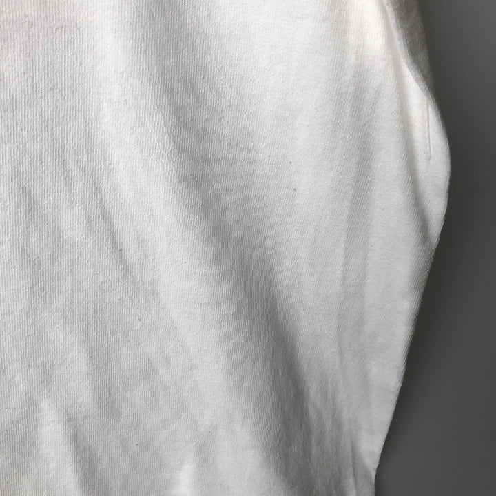 90'S Fruit of the Loom printed T-shirt, made in the USA, men's XL size, vintage cotton white type Vintage Second Hand