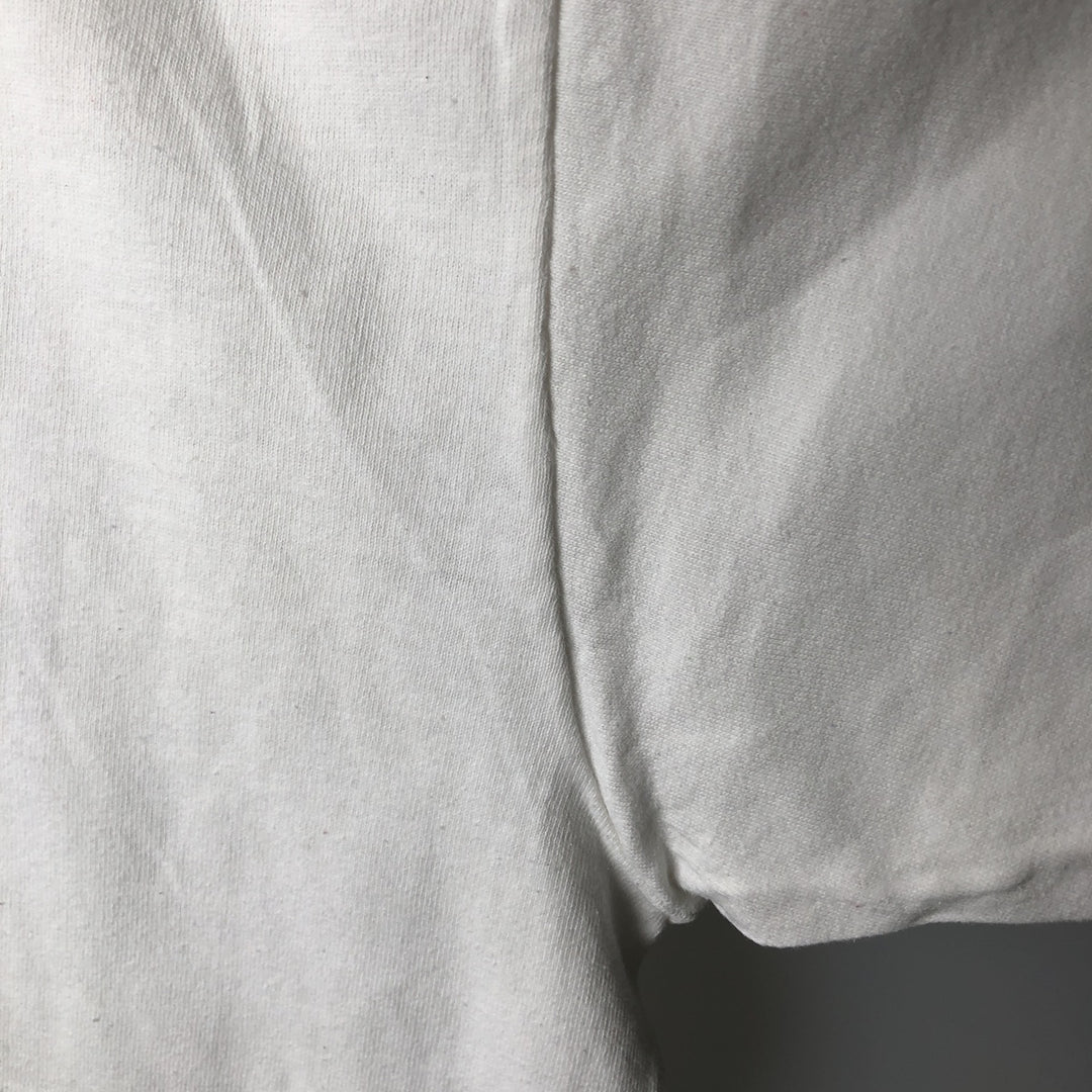 90'S Fruit of the Loom printed T-shirt, made in the USA, men's XL size, vintage cotton white type Vintage Second Hand