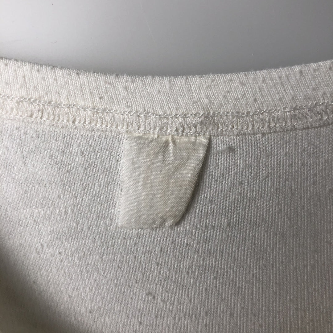 Printed T-shirt, Men's Size S (equivalent), Crew Neck, Vintage unclear white type Vintage Second Hand