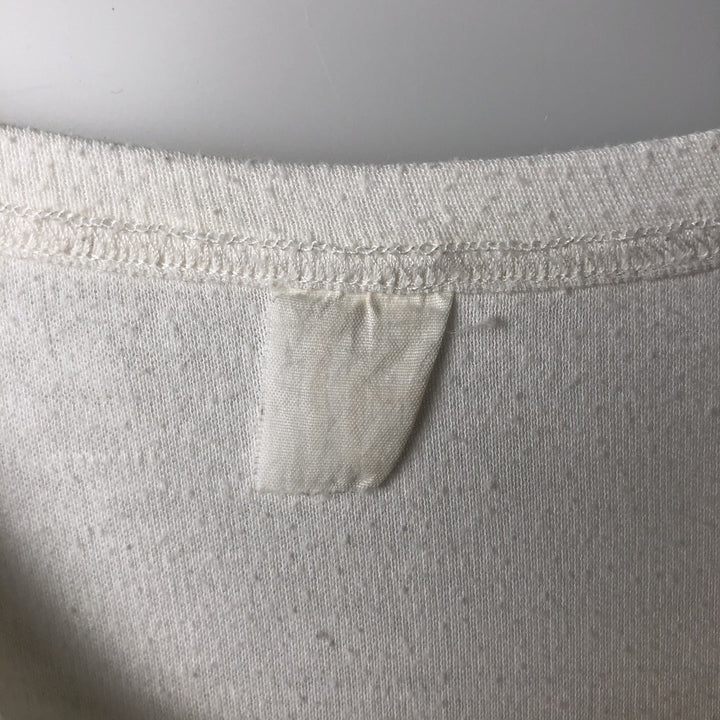 Printed T-shirt, Men's Size S (equivalent), Crew Neck, Vintage unclear white type Vintage Second Hand
