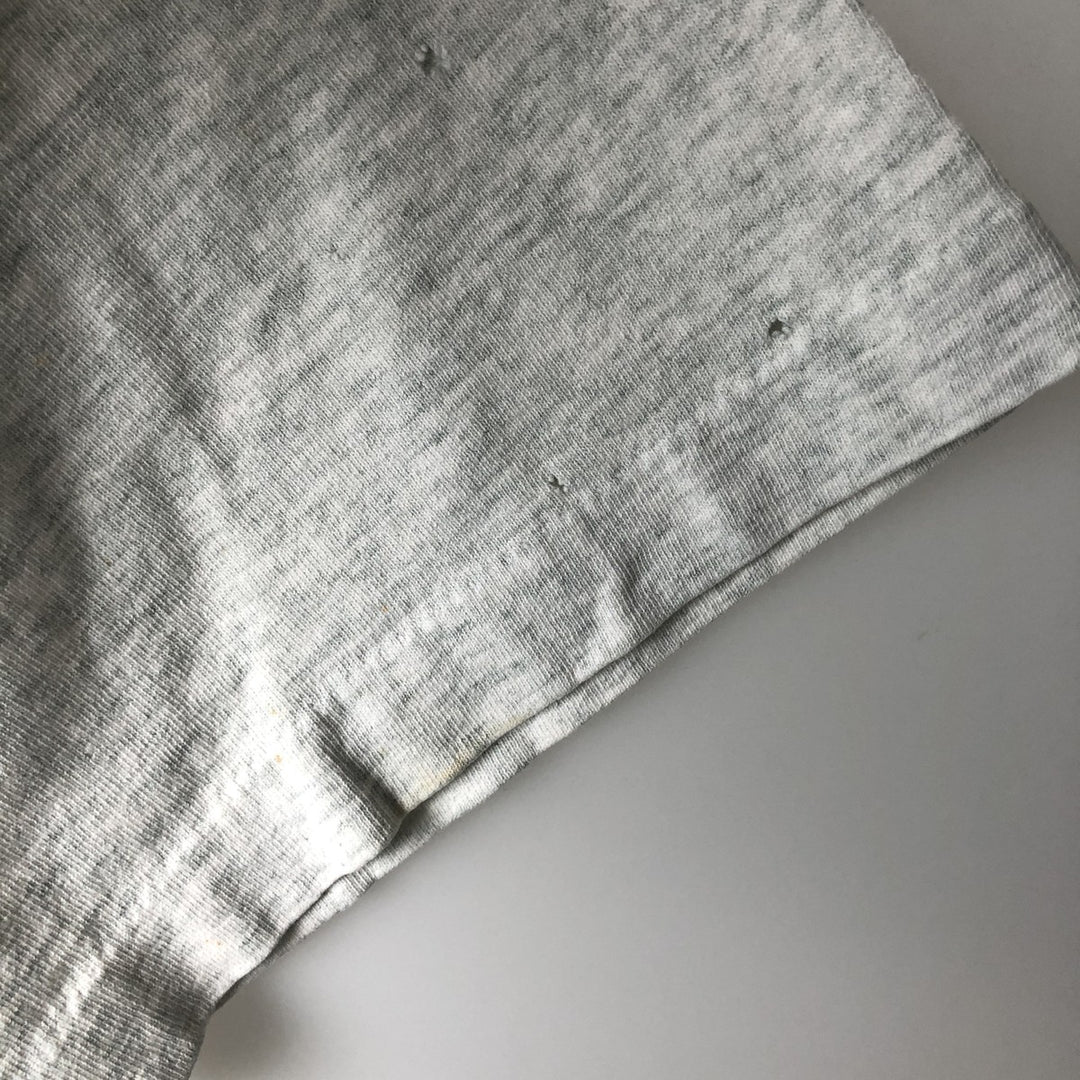 90'S Fruit of the Loom BUTT NAKED FISHING print T-shirt, Made in USA, Men's XL equivalent, Vintage cotton gray type Vintage Second Hand