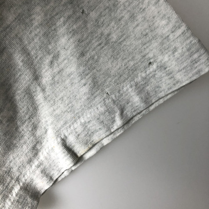 90'S Fruit of the Loom BUTT NAKED FISHING print T-shirt, Made in USA, Men's XL equivalent, Vintage cotton gray type Vintage Second Hand
