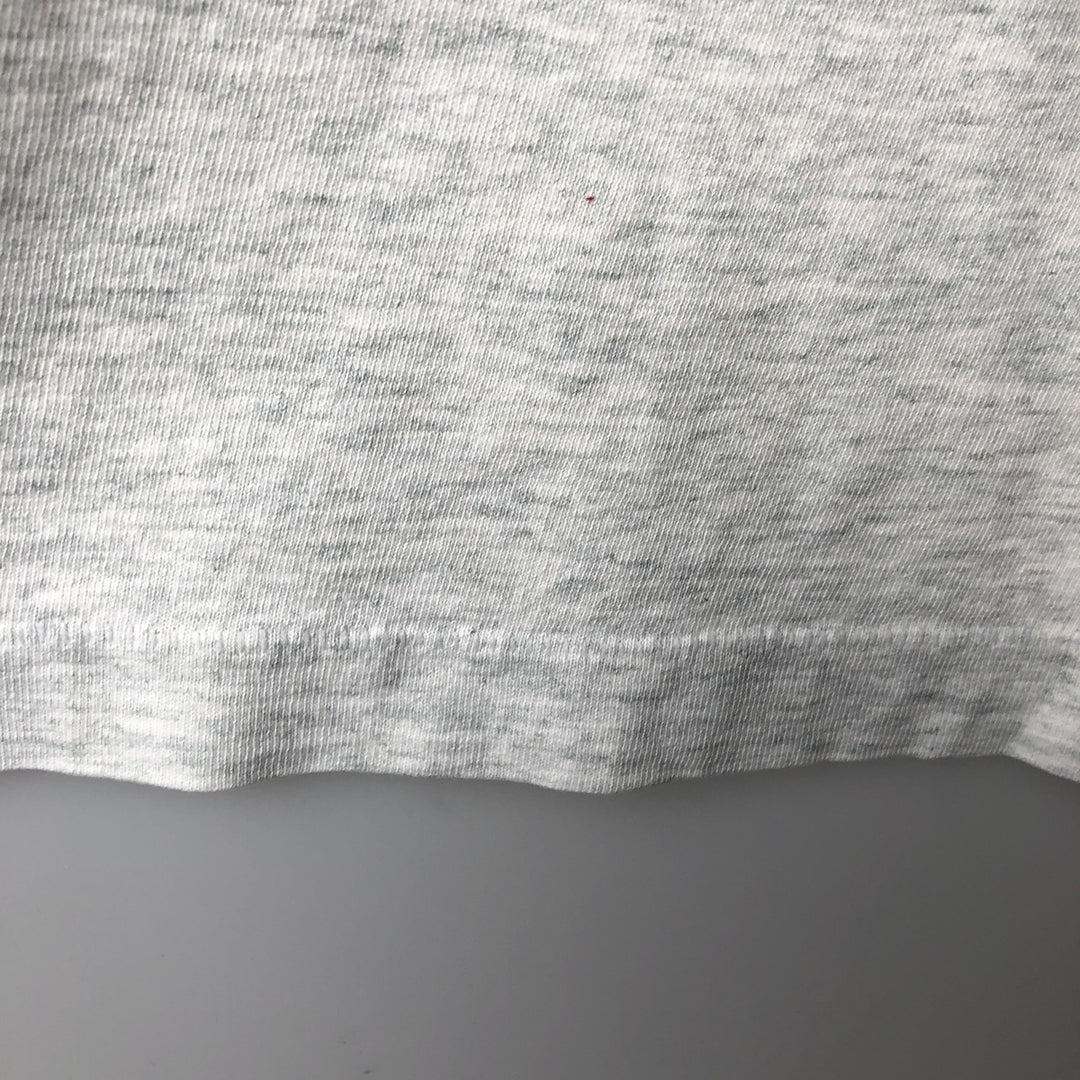 90'S Fruit of the Loom BUTT NAKED FISHING print T-shirt, Made in USA, Men's XL equivalent, Vintage cotton gray type Vintage Second Hand