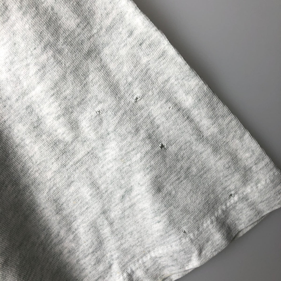 90'S Fruit of the Loom BUTT NAKED FISHING print T-shirt, Made in USA, Men's XL equivalent, Vintage cotton gray type Vintage Second Hand