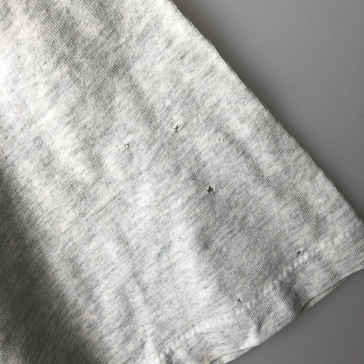 90'S Fruit of the Loom BUTT NAKED FISHING print T-shirt, Made in USA, Men's XL equivalent, Vintage cotton gray type Vintage Second Hand