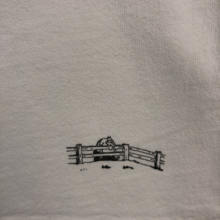 80'S The Far Side Print T-Shirt, Made in USA, Men's Size L (Equivalent), Vintage cotton white type Vintage Second Hand