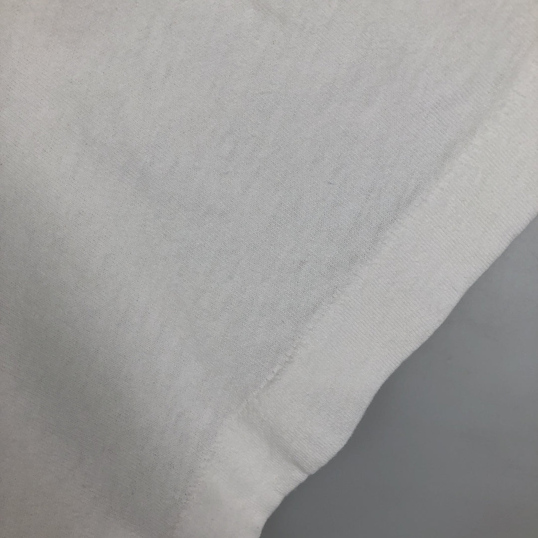 ~90'S Fruit of the Loom Art T-shirt, Men's Size L (approx.), Vintage unclear white type Vintage Second Hand