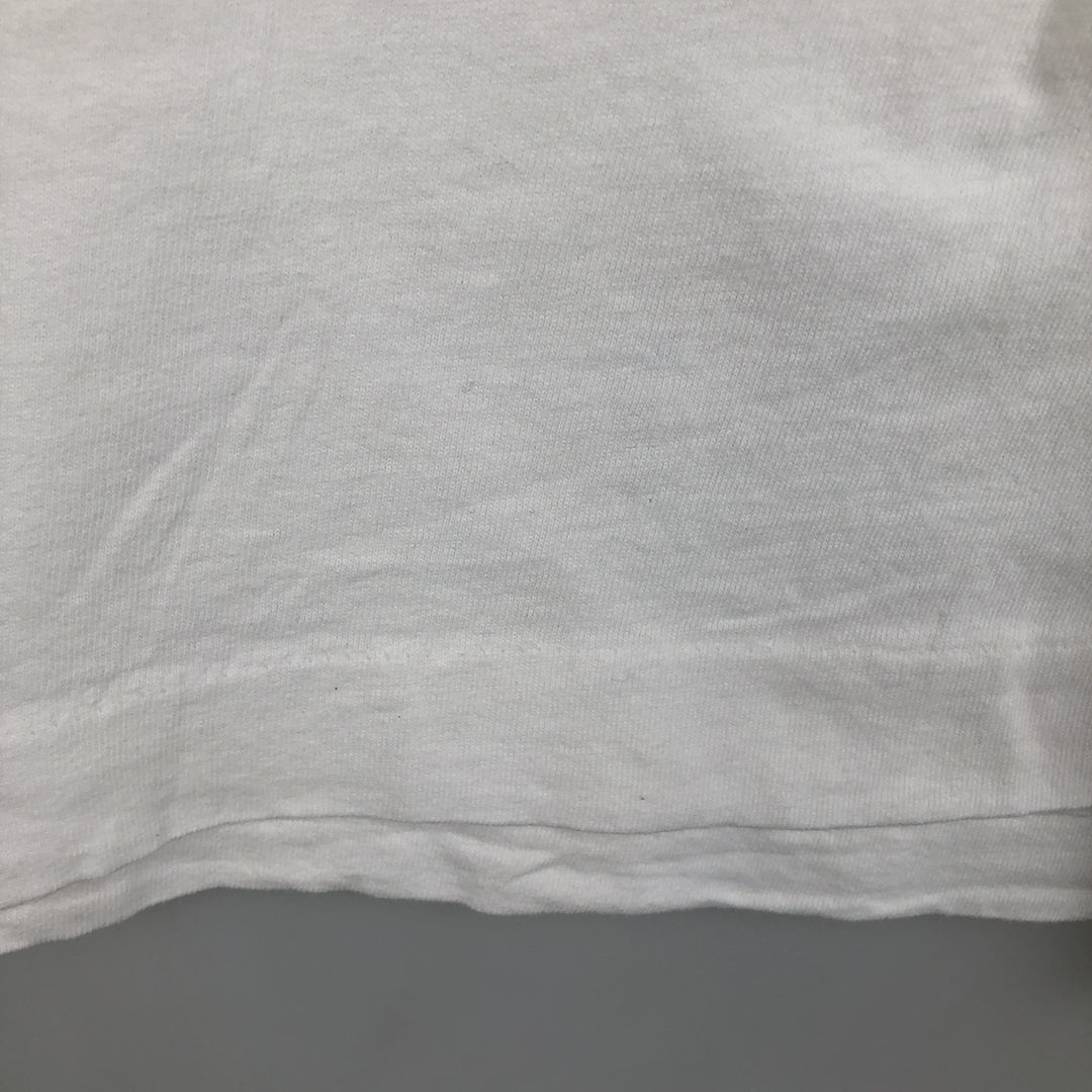 ~90'S Fruit of the Loom Art T-shirt, Men's Size L (approx.), Vintage unclear white type Vintage Second Hand