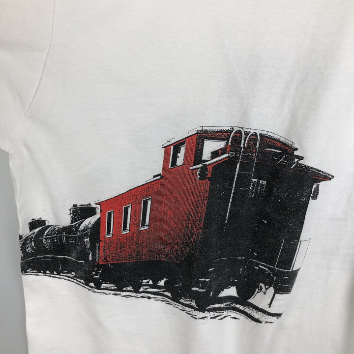 90'S Fruit of the Loom print T-shirt, Made in USA, Men's XXL cotton white type Vintage Second Hand