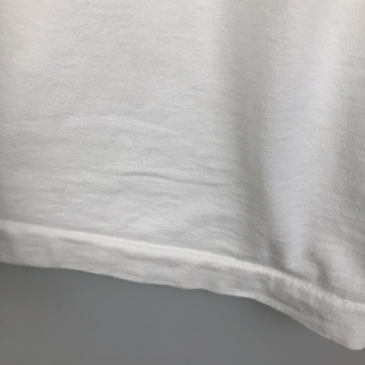90'S Fruit of the Loom print T-shirt, Made in USA, Men's XXL cotton white type Vintage Second Hand