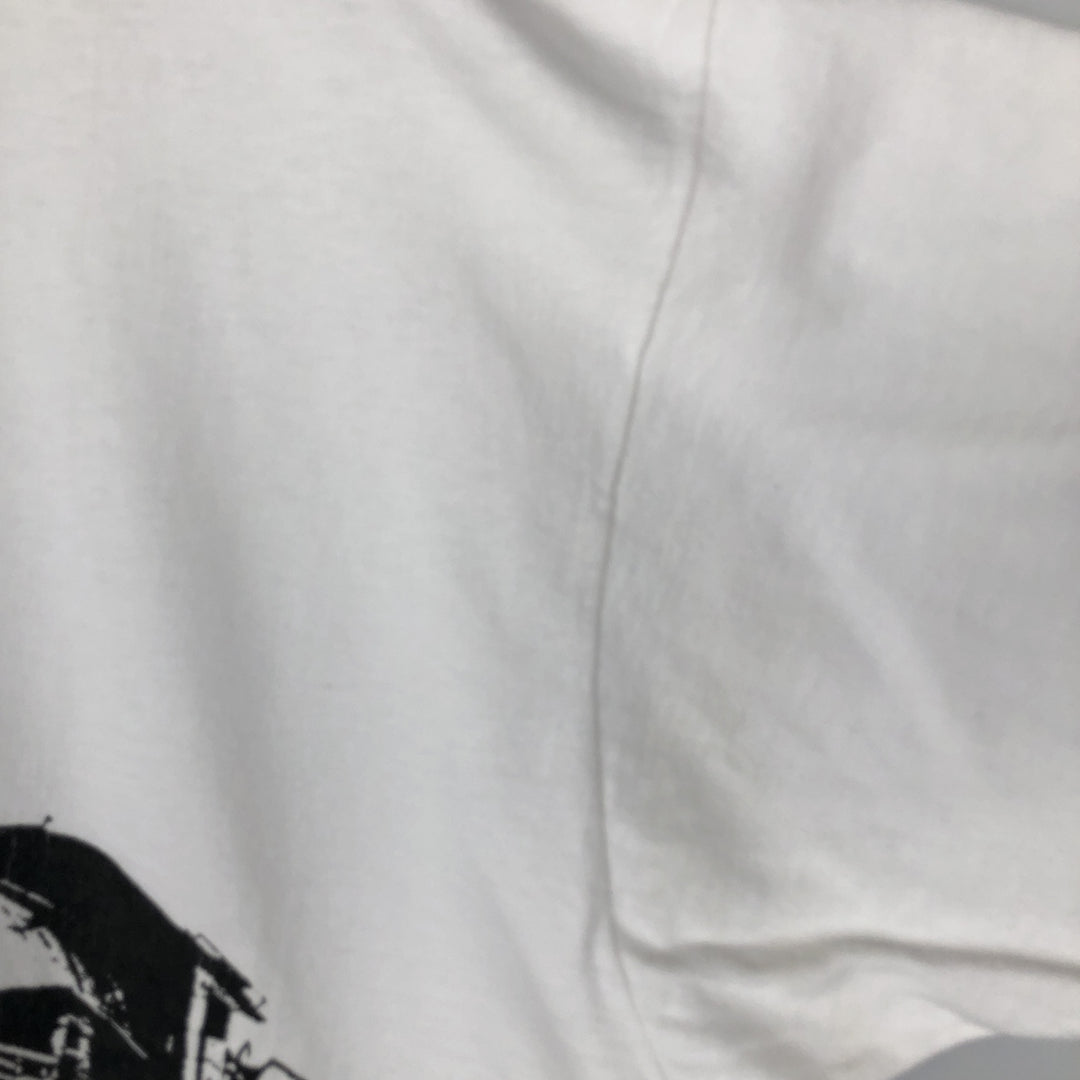 90'S Fruit of the Loom print T-shirt, Made in USA, Men's XXL cotton white type Vintage Second Hand
