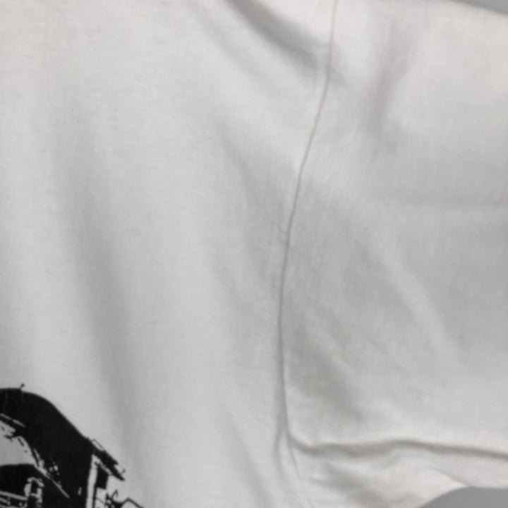90'S Fruit of the Loom print T-shirt, Made in USA, Men's XXL cotton white type Vintage Second Hand