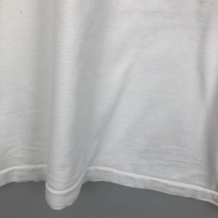 90'S Fruit of the Loom print T-shirt, Made in USA, Men's XXL cotton white type Vintage Second Hand