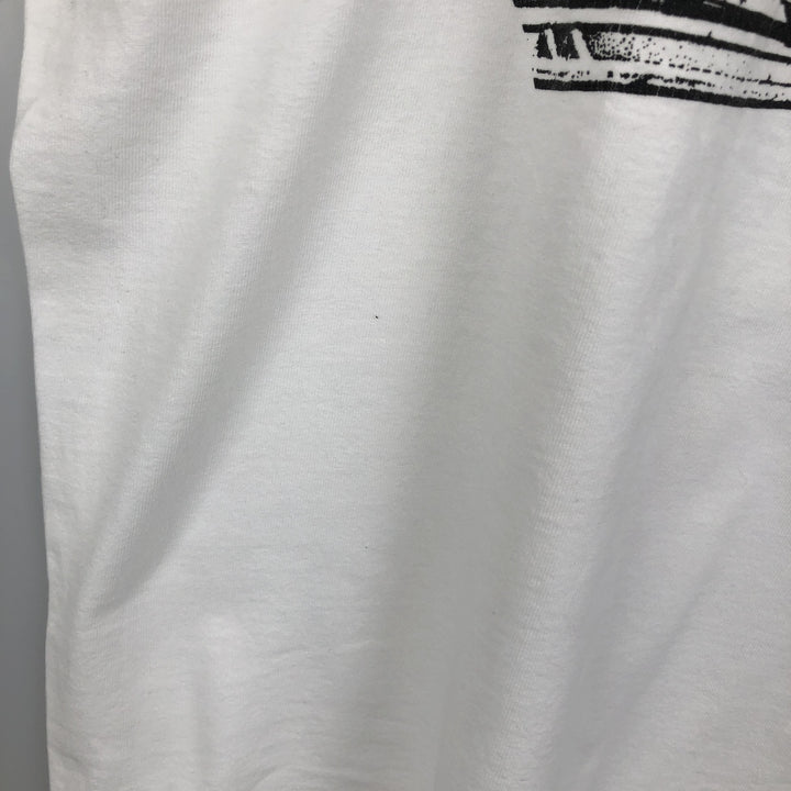 90'S Fruit of the Loom print T-shirt, Made in USA, Men's XXL cotton white type Vintage Second Hand
