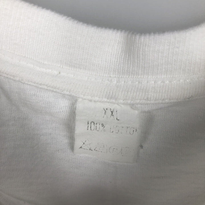 ~90'S Ludwig van Beethoven T-shirt, Men's XXL equivalent, Vintage cotton white type Vintage Second Hand