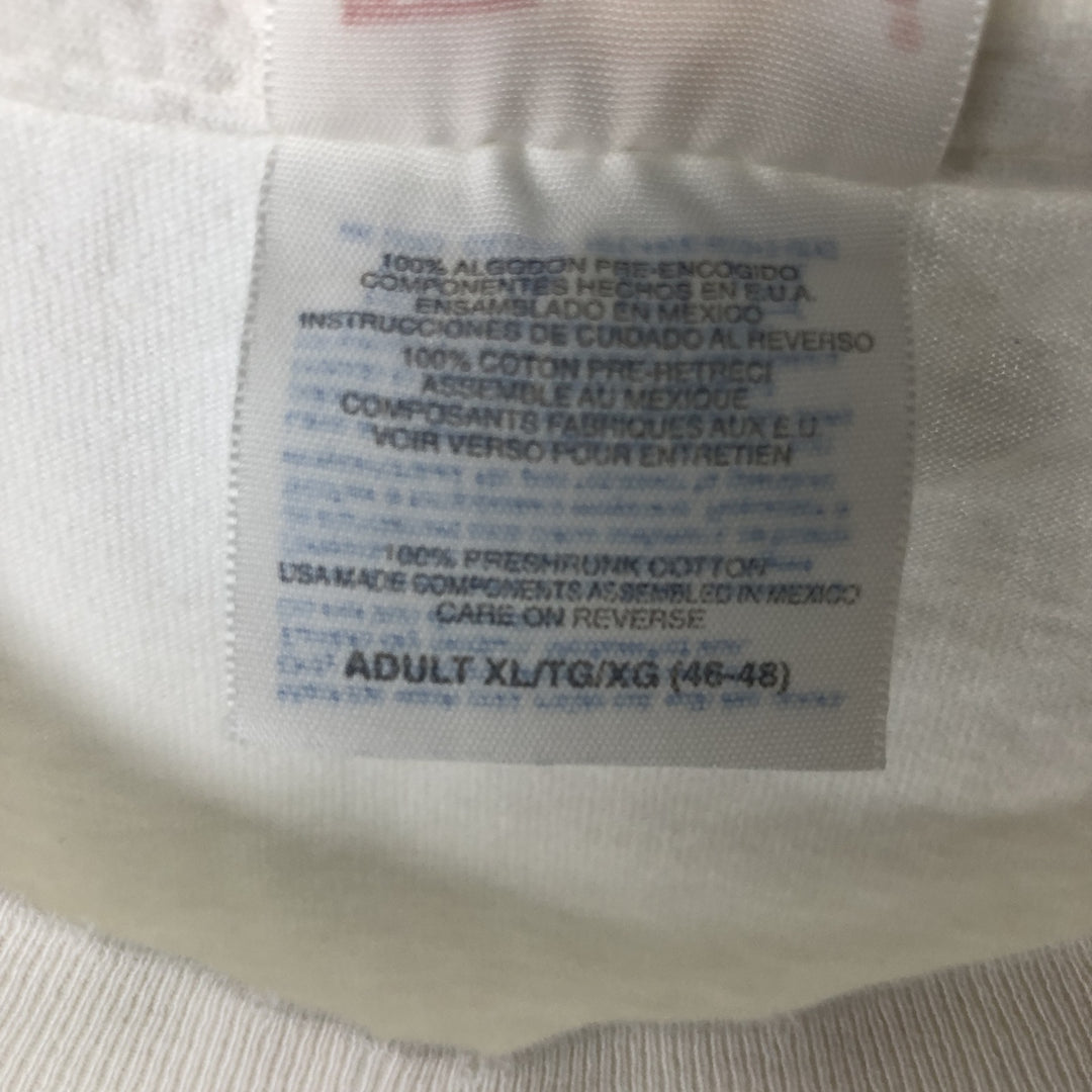 Hanes COMFORT-T Durty Jakes Cafe and Bar Advertising T-Shirt, Men's XL (approx.) cotton white type Vintage Second Hand