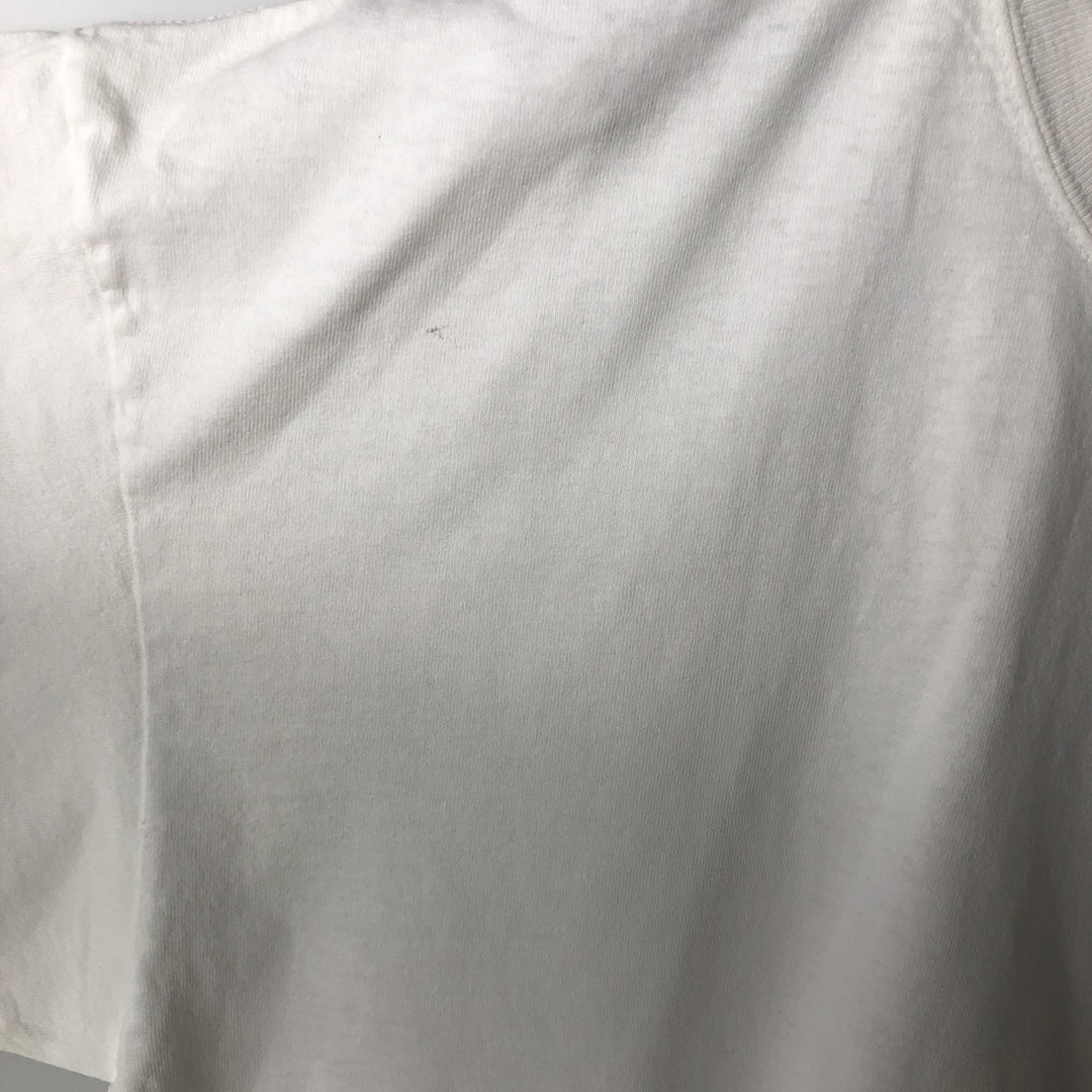 Hanes COMFORT-T Durty Jakes Cafe and Bar Advertising T-Shirt, Men's XL (approx.) cotton white type Vintage Second Hand
