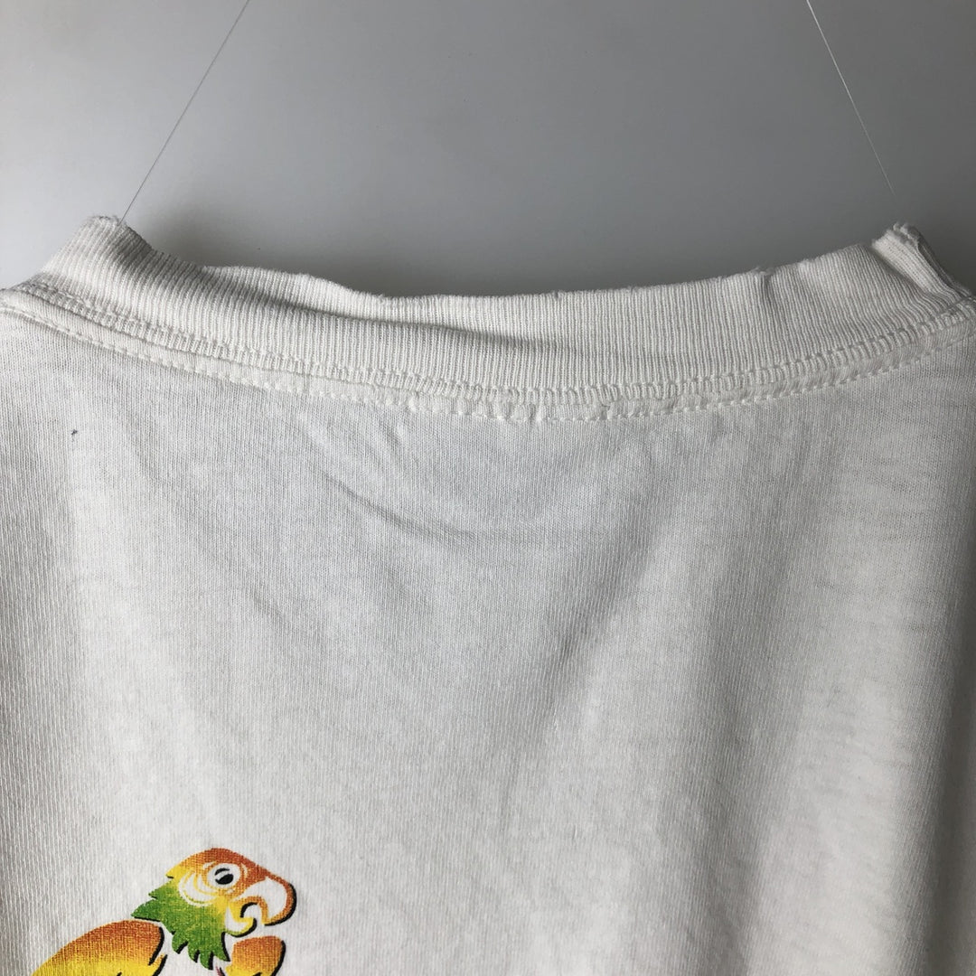 Hanes COMFORT-T Durty Jakes Cafe and Bar Advertising T-Shirt, Men's XL (approx.) cotton white type Vintage Second Hand