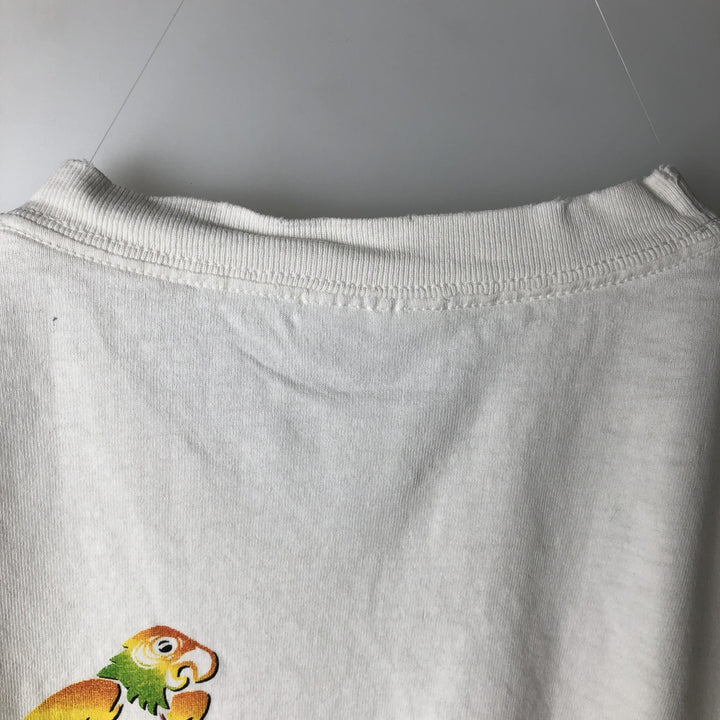 Hanes COMFORT-T Durty Jakes Cafe and Bar Advertising T-Shirt, Men's XL (approx.) cotton white type Vintage Second Hand