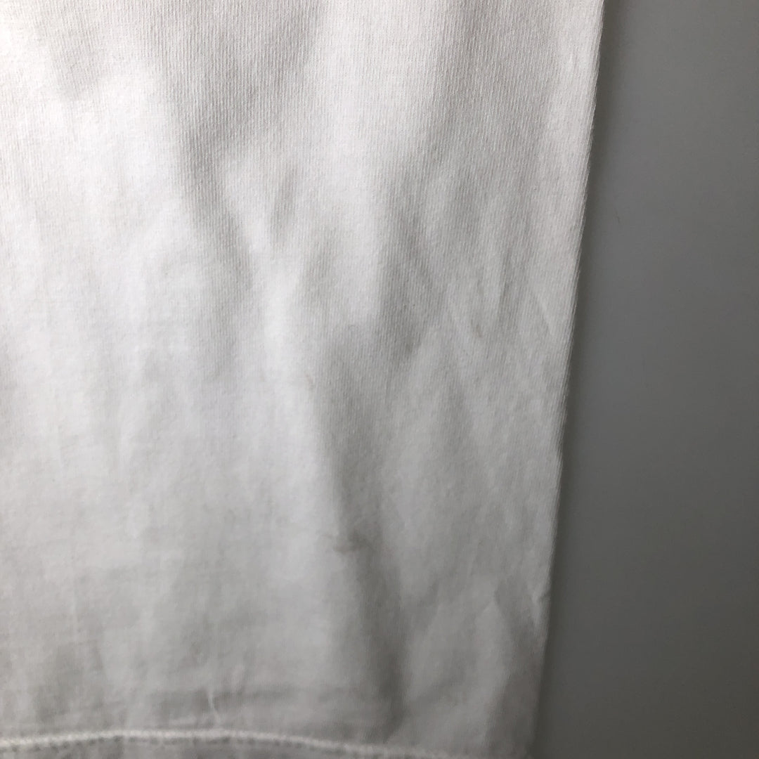 Hanes COMFORT-T Durty Jakes Cafe and Bar Advertising T-Shirt, Men's XL (approx.) cotton white type Vintage Second Hand