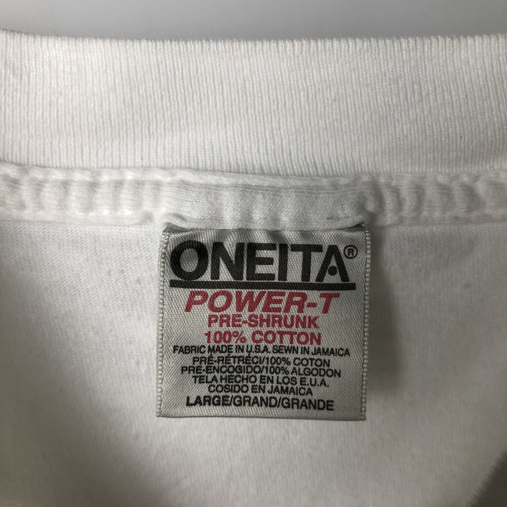 90'S ONEITA REXAM Advertising T-Shirt, Made in USA, Men's Size L (Equivalent), Vintage cotton white type Vintage Second Hand