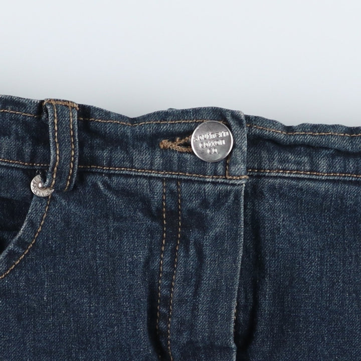 Southern Cotton Jeans denim half-length tight skirt, women's size L equivalent. cotton navy blue type Vintage Second Hand