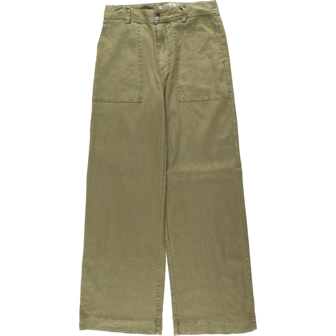 Sundance Linen Pants, Women's Size L (equivalent to W29) linen Khaki type Vintage Second Hand
