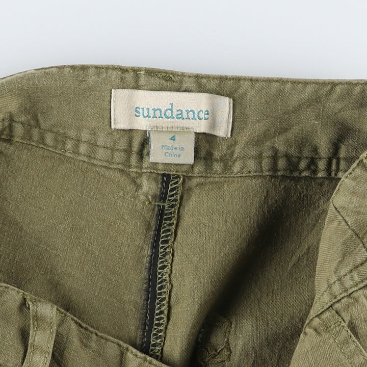Sundance Linen Pants, Women's Size L (equivalent to W29) linen Khaki type Vintage Second Hand