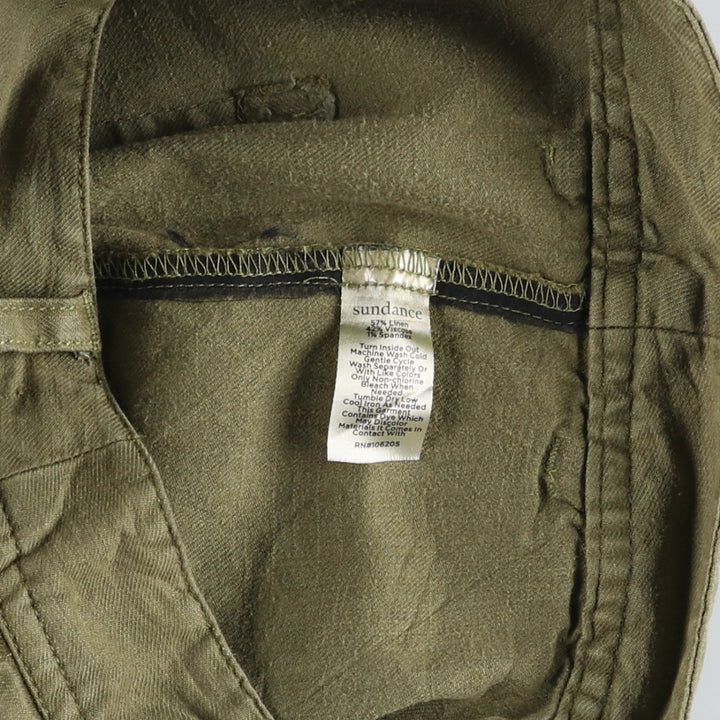 Sundance Linen Pants, Women's Size L (equivalent to W29) linen Khaki type Vintage Second Hand